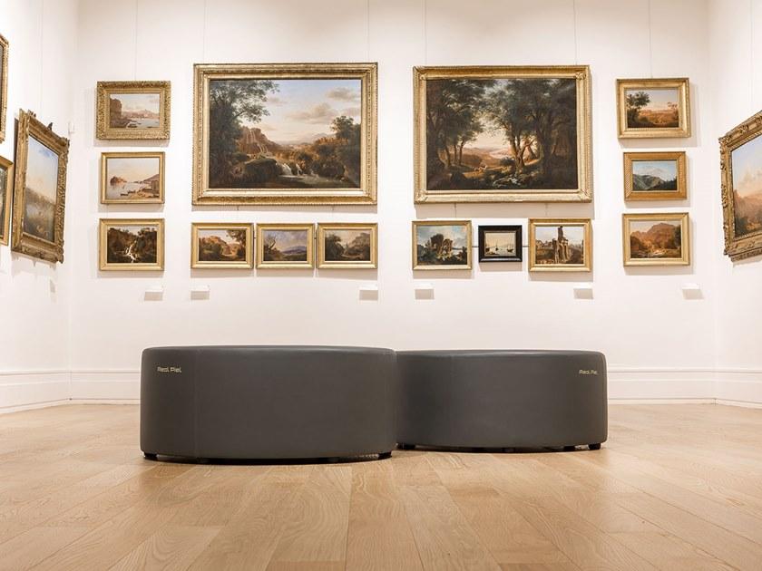 Real Piel Пуф из круглой ткани с обивкой sun-id-1447863 - Вид №1