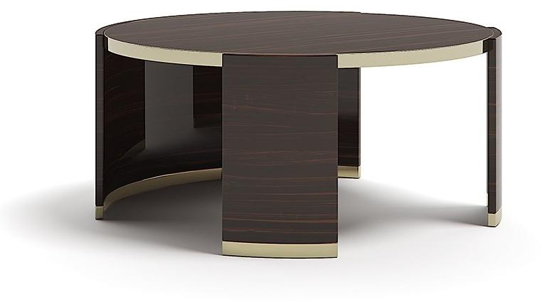 Capital Collection Низкий круглый деревянный журнальный столик sun-id-1411860 - Вид №1