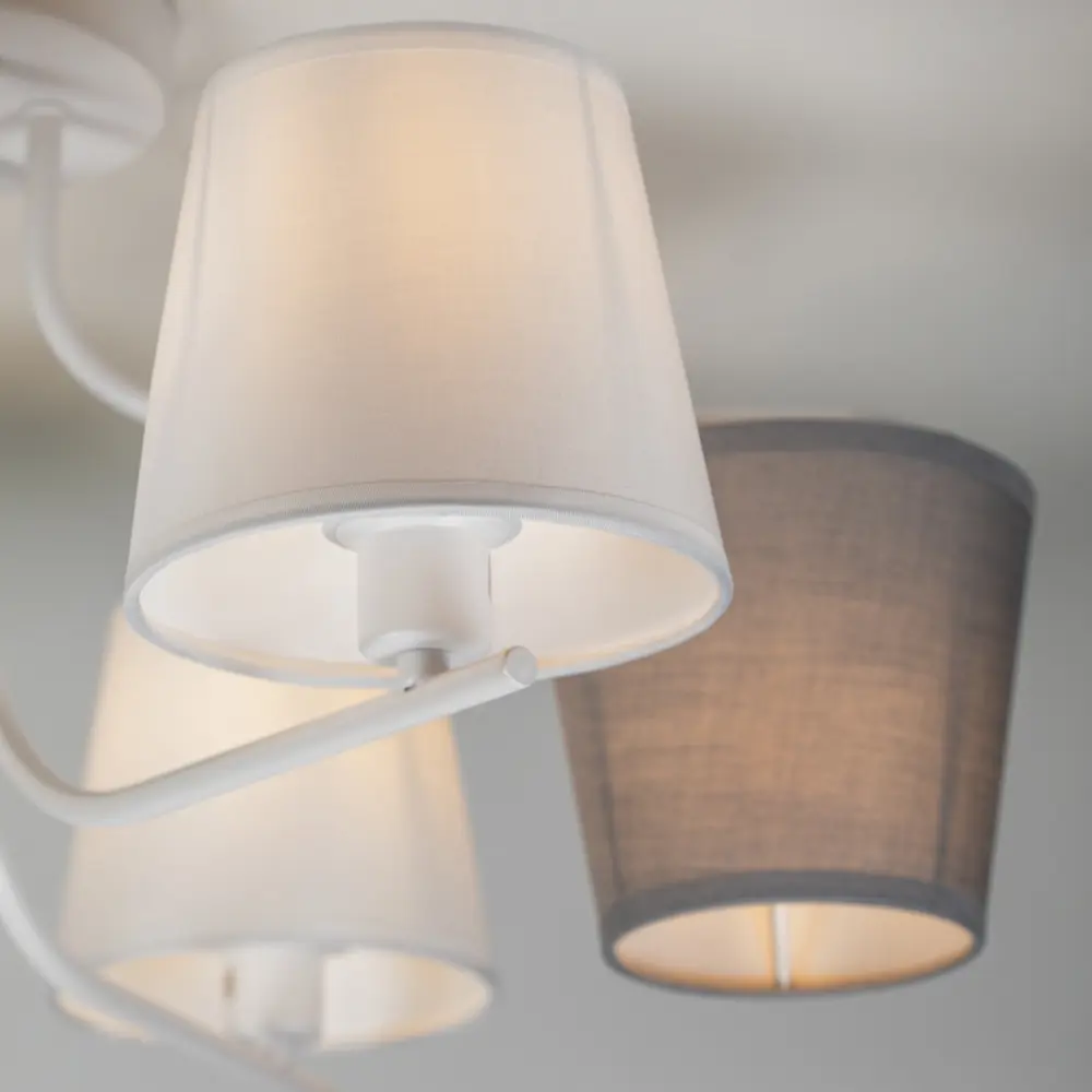 Люстра потолочная Chris 3154-306 6 ламп 18 м² цвет белый Rivoli STLM-2015689 - Вид №4