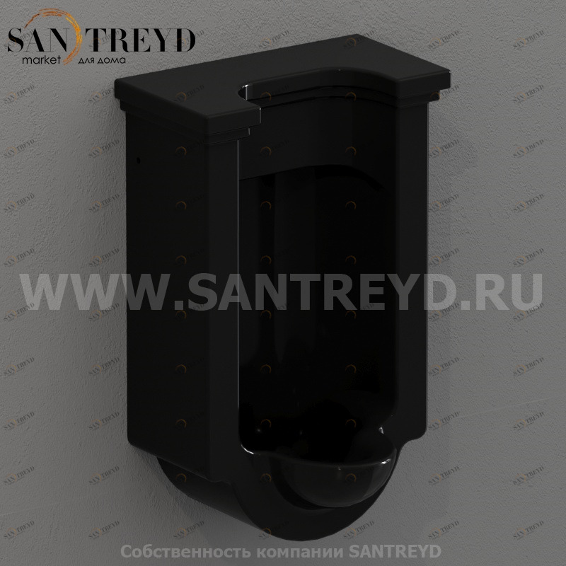 413004 Настенный писсуар, уринал с мушкой Kerasan Waldorf