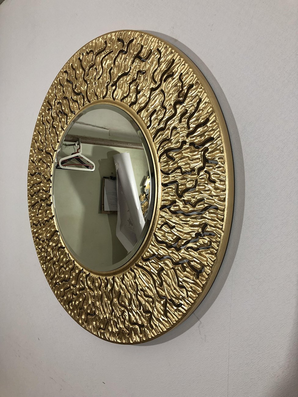 Золотое зеркало круглое настенное CORAL IN SHAPE CORAL 00-3860089 Золото - Вид №4
