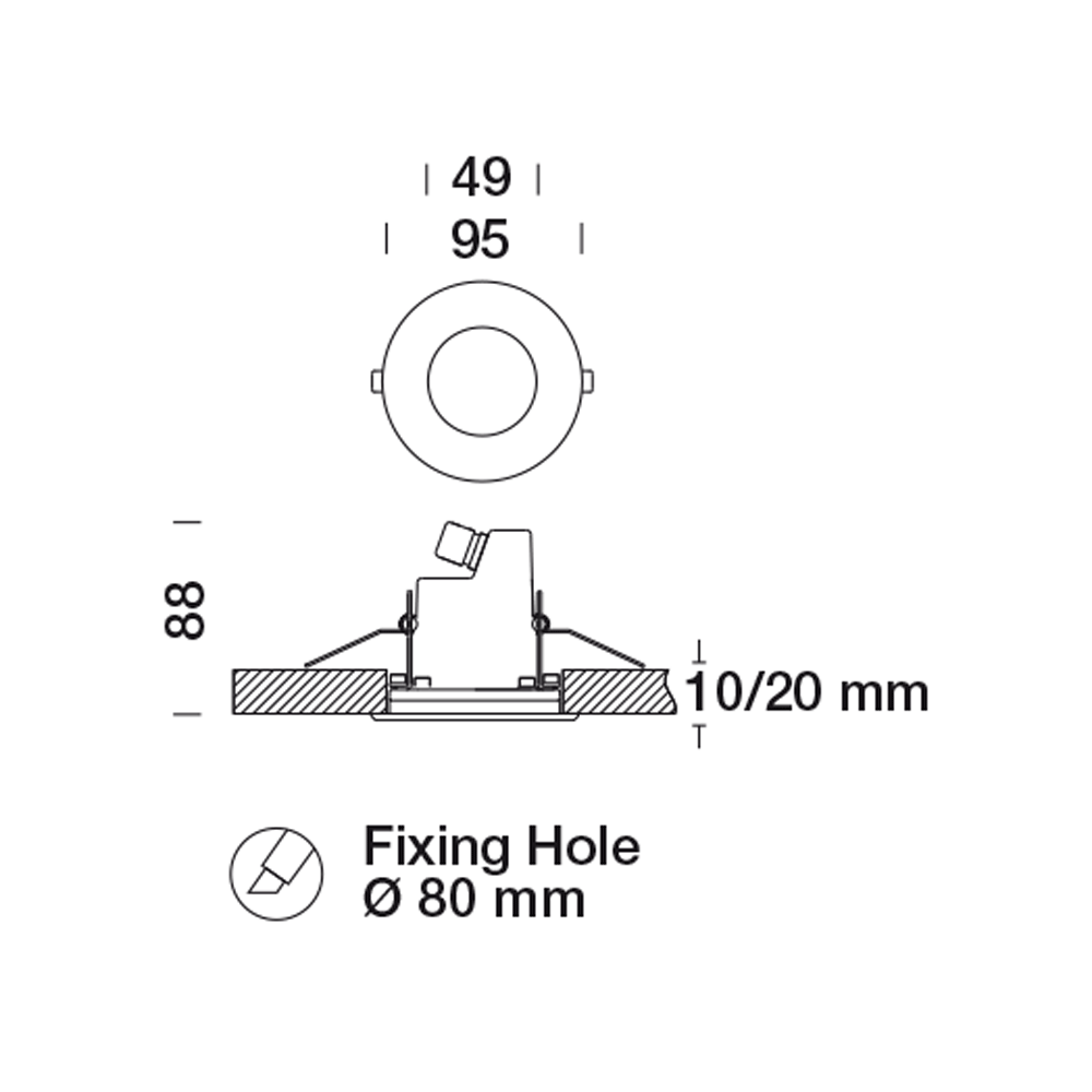 8430963 Встраиваемый в потолок светильник Platek MICRO Incasso soffitto  MICRO Plafoniera Ceiling recessed - LED 4000K 33°  - Вид №3