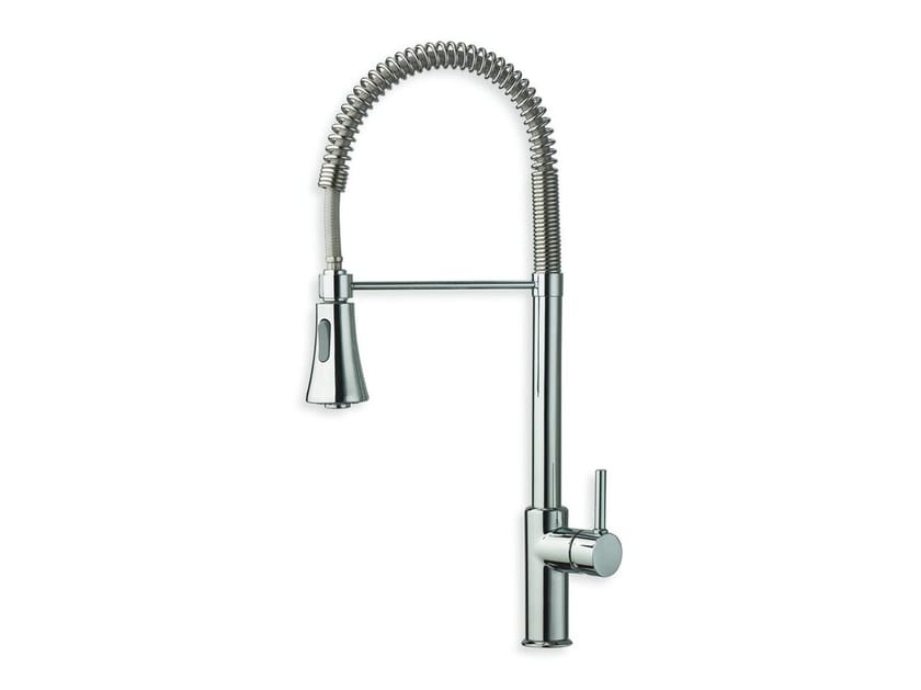 Смеситель для кухни с одним отверстием и поворотным изливом CRISTINA Rubinetterie кухня-современная коллекция ARCH-00028334