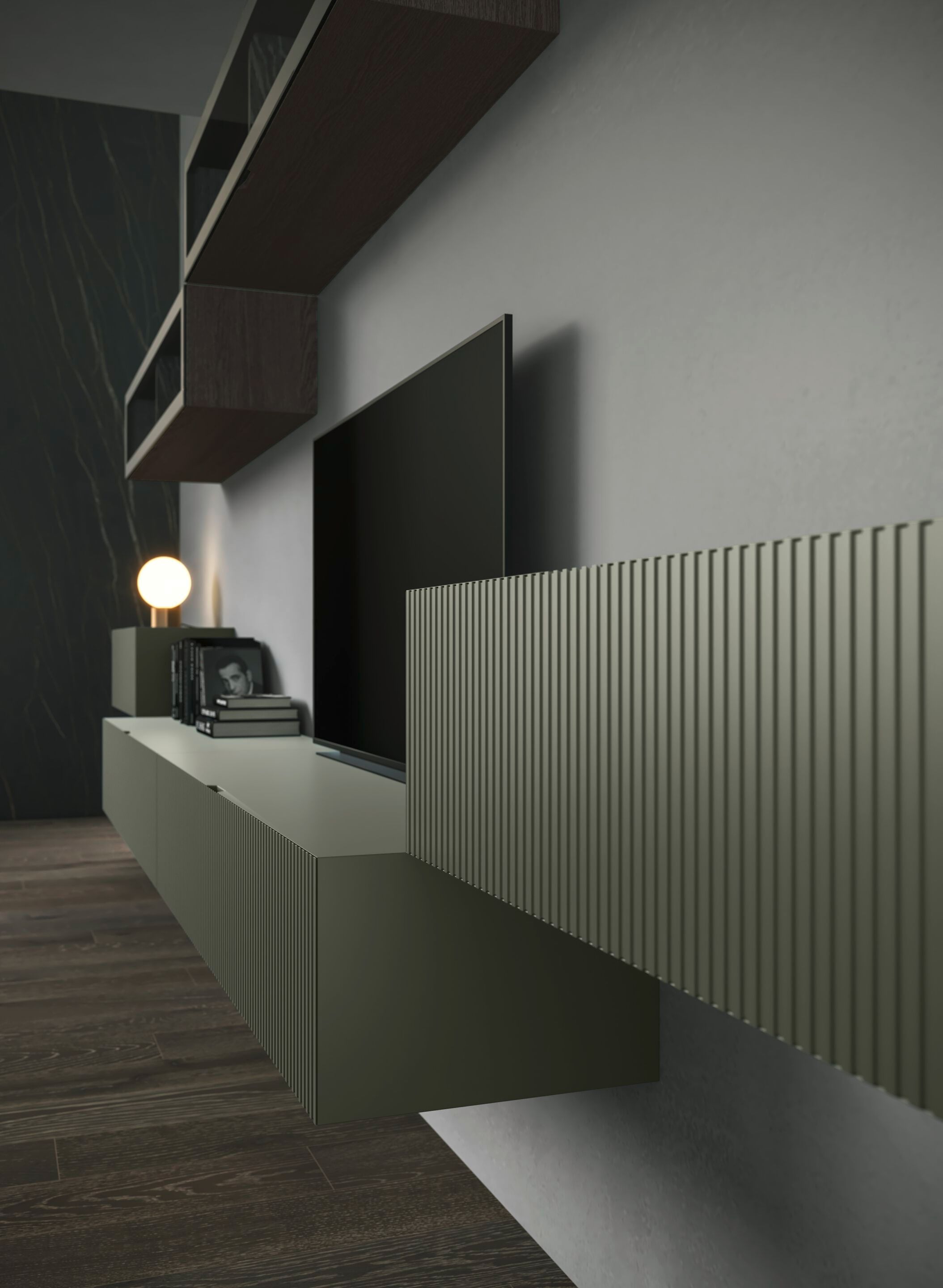 Деревянная оборудованная стена Olivieri CUBE 6 ARCH-00123672 - Вид №18