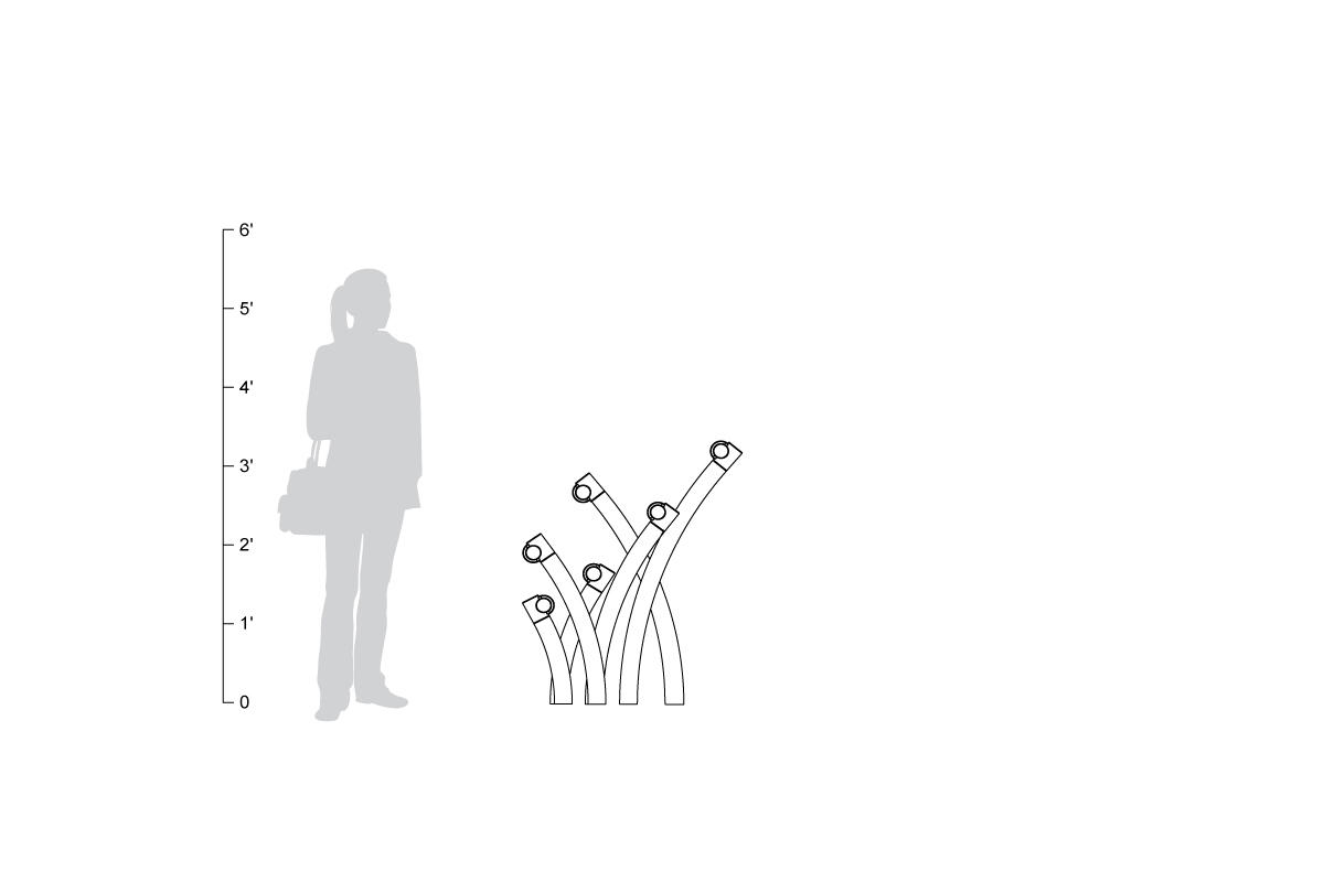FSRT107 Подставка для велосипедов в саду  Forms-surfaces  - Вид №9