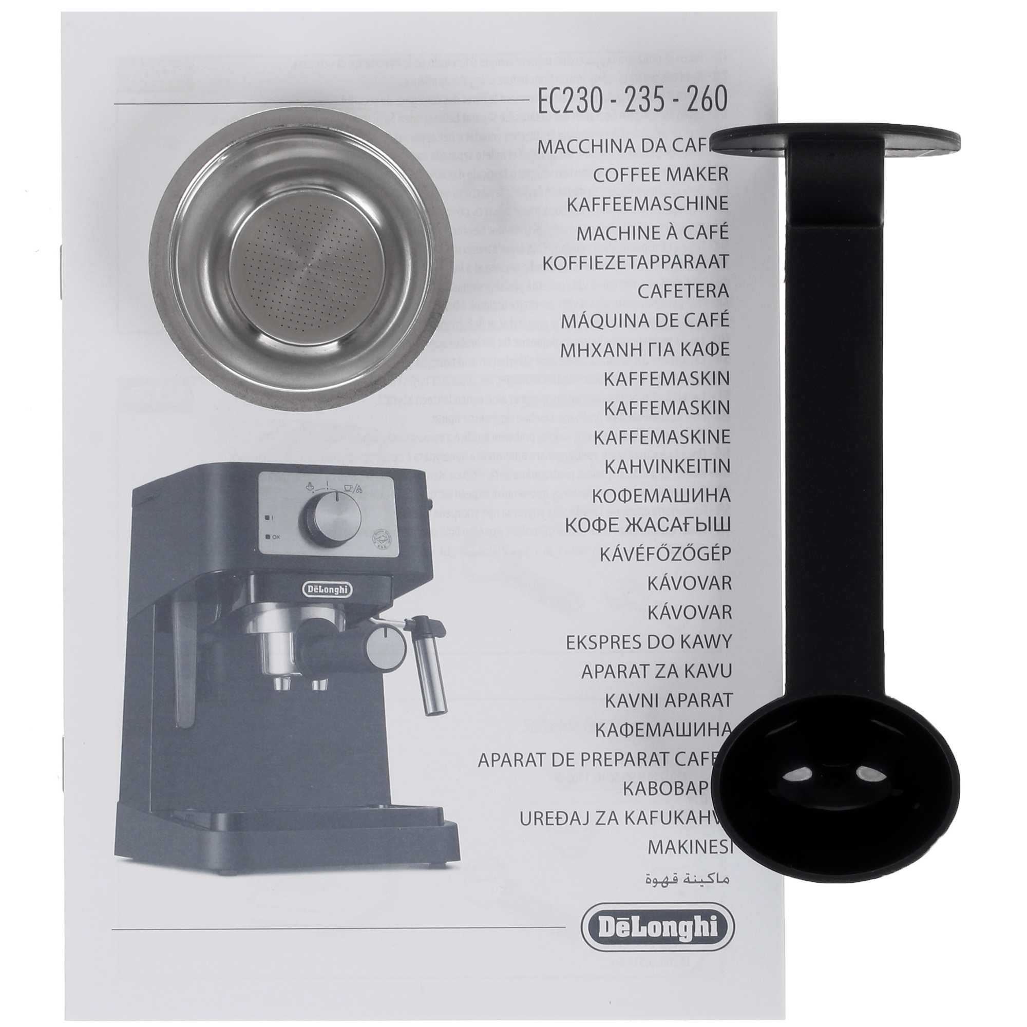 4720155 Кофеварка рожковая DeLonghi EC 230.BK черный STDN-0105583 - Вид №7