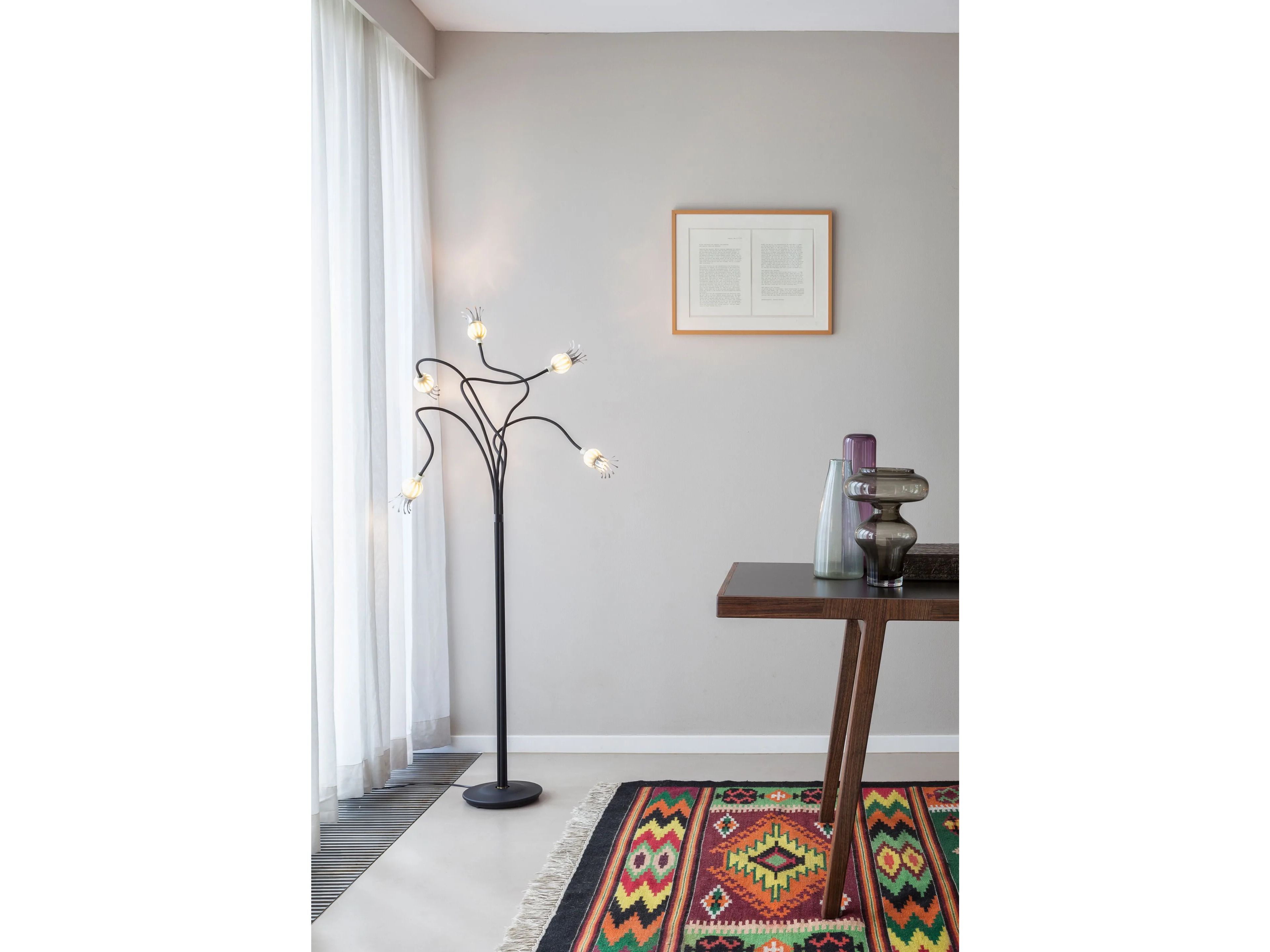 Алюминиевый и стеклянный светодиодный торшер с гибкой рукояткой serien.lighting POPPY ARCH-00021805 - Вид №1