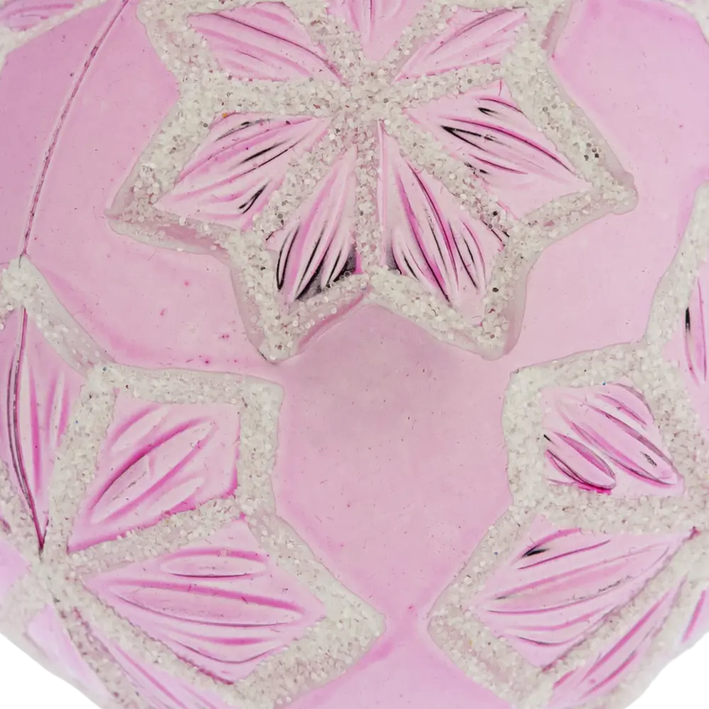 85156518 Елочный шар «Изгибы» ø8 см пластик розовый STLM-0962634 Santreyd  - Вид №1