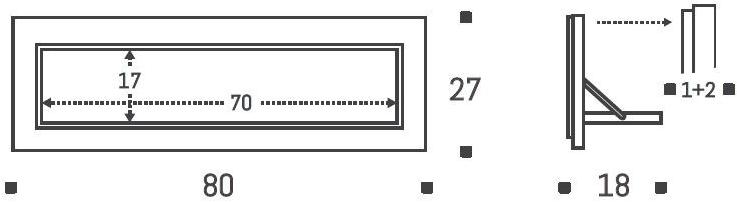 AMBIVALENZ Складная фанерная полка Fläpps shelf 80×27-1 Fl060002 - Вид №3