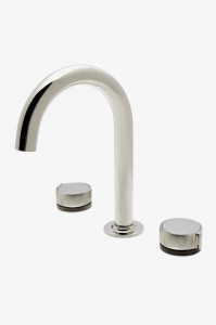 BLS24B Смеситель для унитаза серии Bond Tandem на гусиной шее с ручкой-ручкой с двухцветной гильошировкой Waterworks