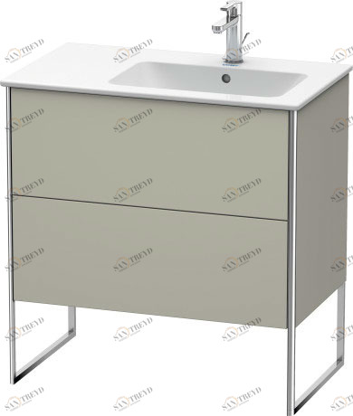 XS445206060 Тумбочка напольная XSquare #XS4452 810 x 478 мм Серо-коричневый шелковисто-матовый лак Duravit