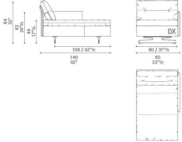 Poltrona Frau Модульный диван с журнальной полкой La collezione - divani e poltrone sun-id-1502655 - Вид №40