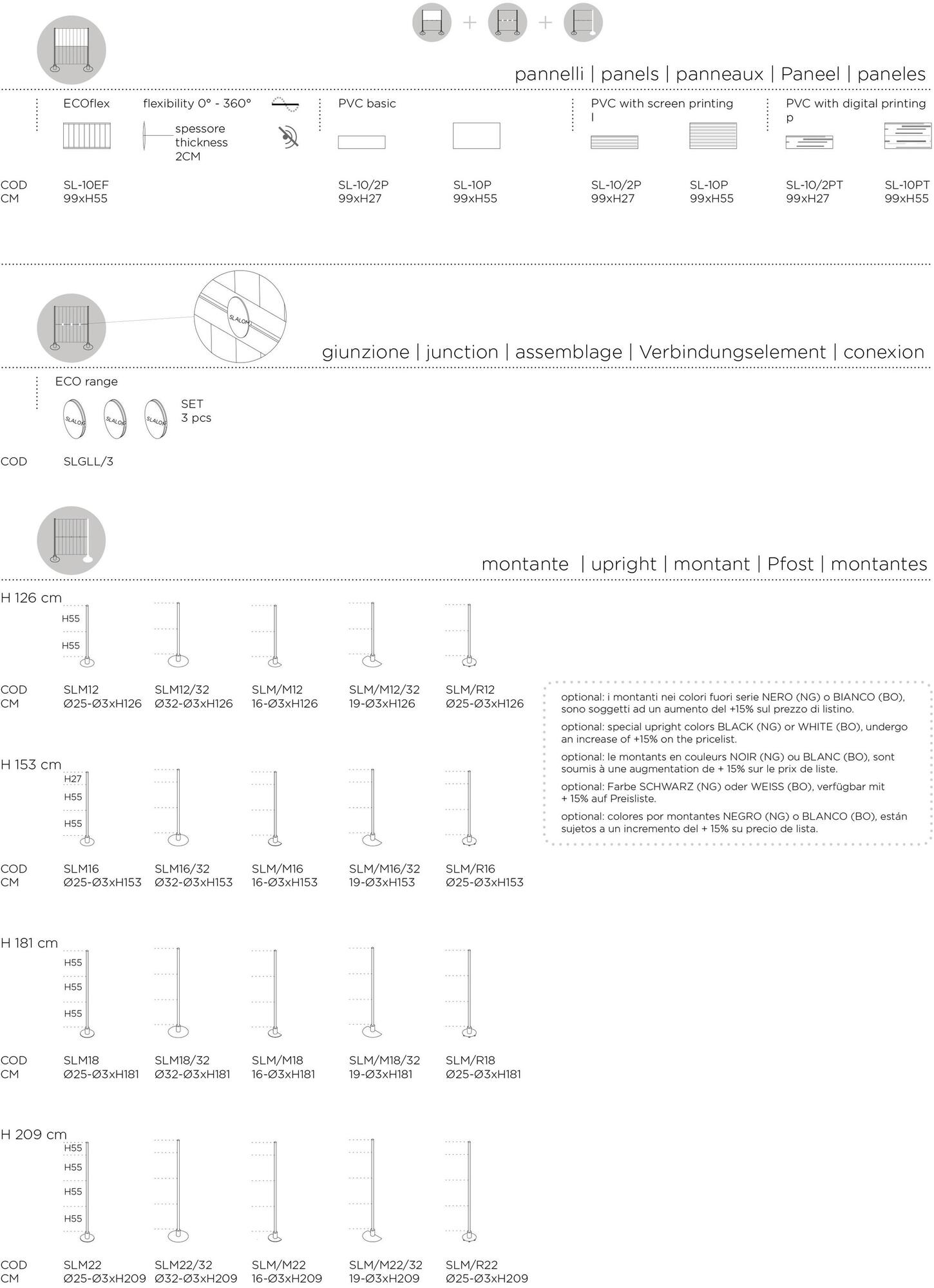 Slalom Отдельно стоящая офисная перегородка из trevira® cs Ecorange sun-id-1442797 - Вид №13