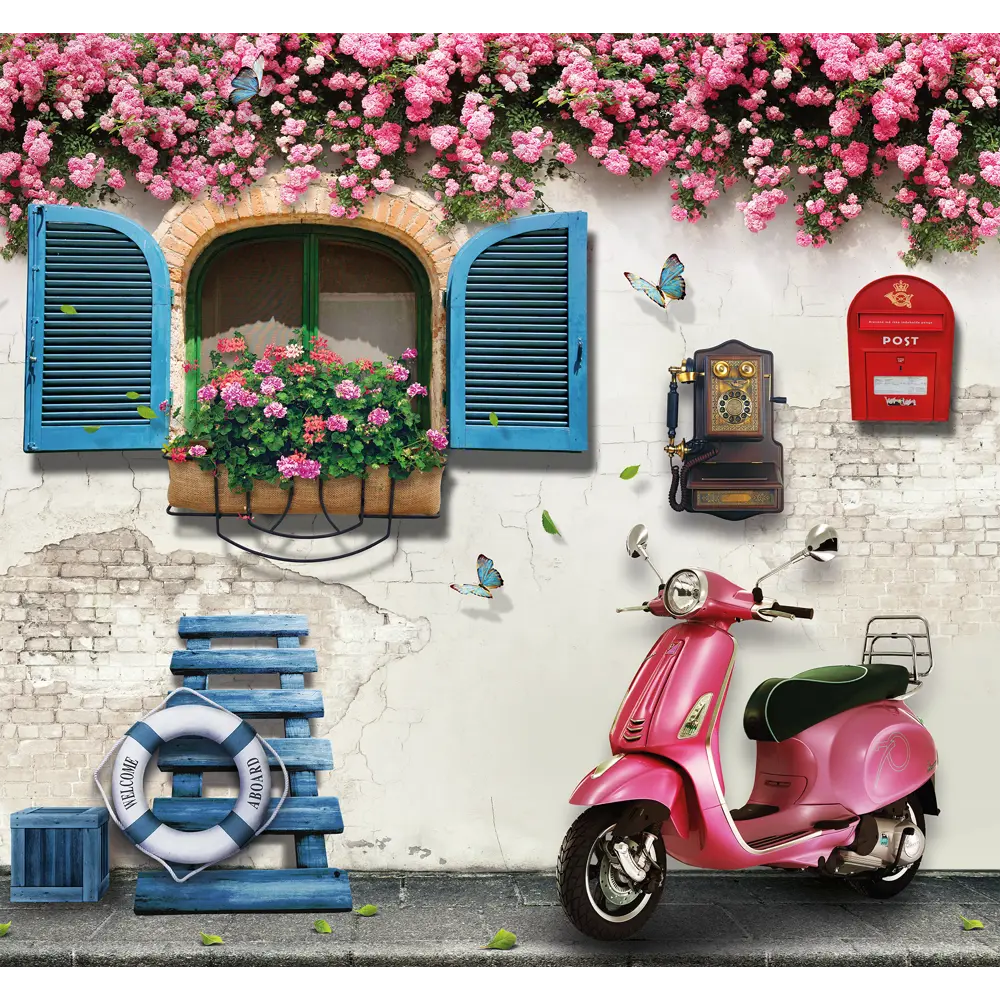 Фотообои 3D Flizart «У дома» флизелиновые 300x280 см L12-731 82363619 STLM-2120078 FBRUSH