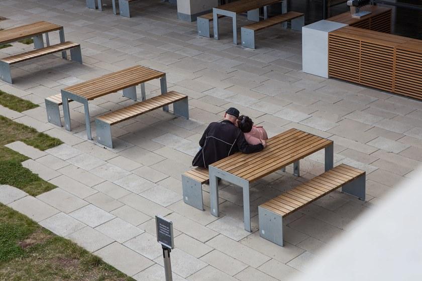 VESTRE Модульная скамья из стали и дерева без спинки Vroom sun-id-1463869 - Вид №2