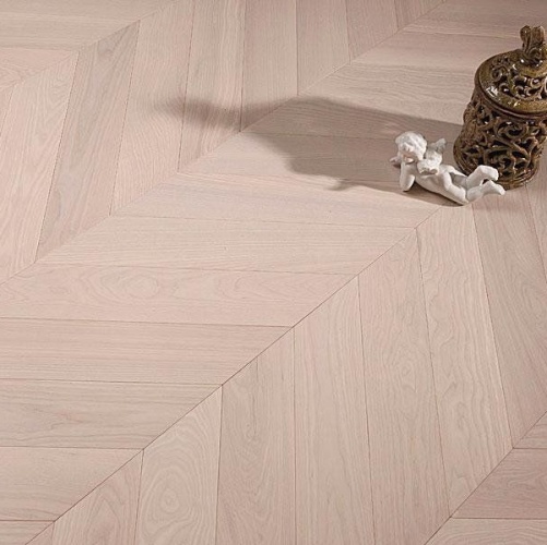 Паркет Ёлка Coswick Лунный Свет Ясень Селект (Гладкая) 530х107,95 мм 12291136 - Вид №1