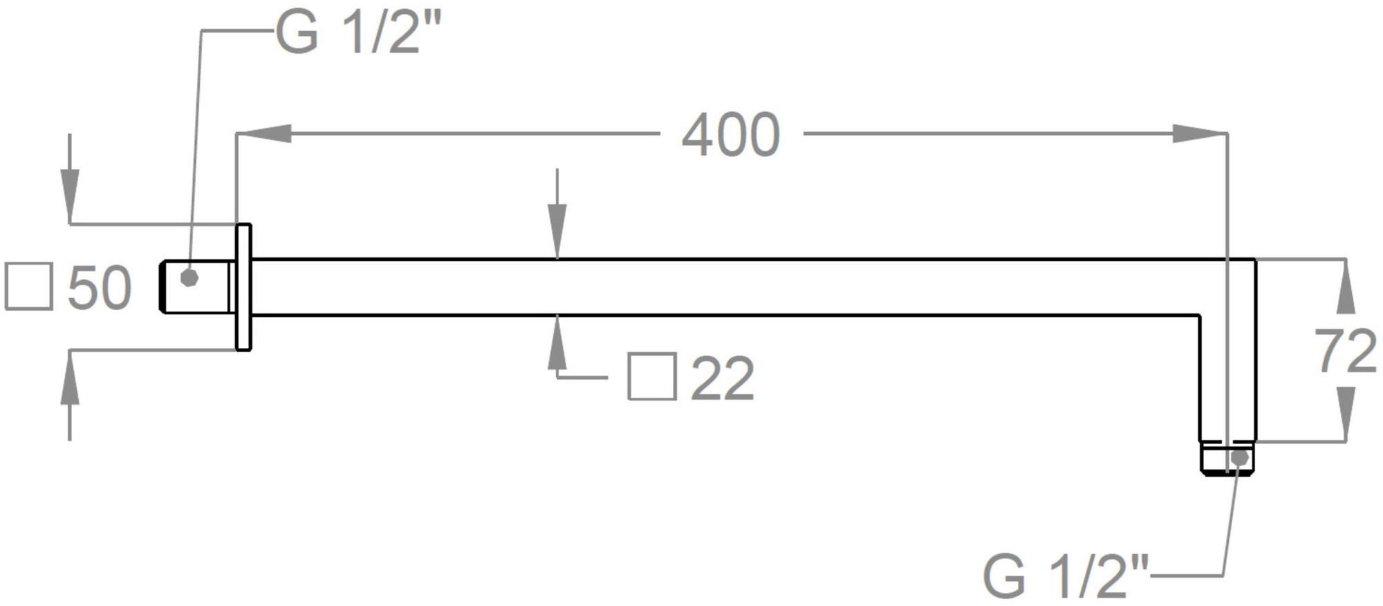Fir Italia Настенный держатель для душа из латуни Soffioni doccia 0554248 - Вид №1