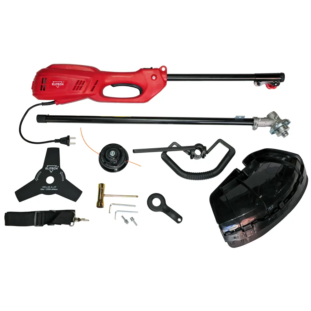 Электрический триммер Elitech ЭТ 1000 Вт для ухоженного газона 84410968 STLM-1508597 - Вид №2