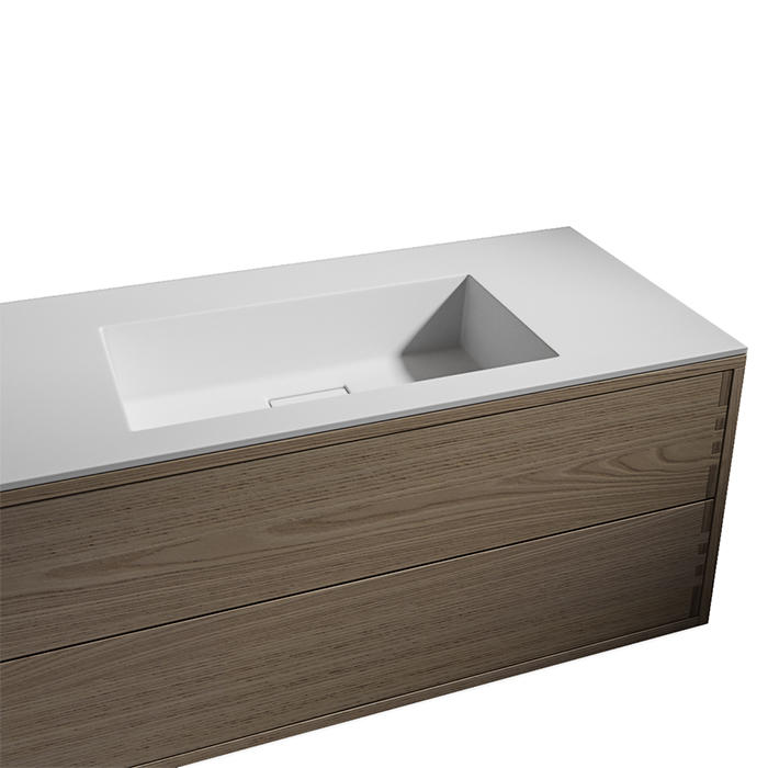 ED-ST23 Edone Встраиваемая раковина Kuma ВСТРОЕННЫЙ БАК Интегрированная верхняя часть ванны Kuma с отделкой Stone 