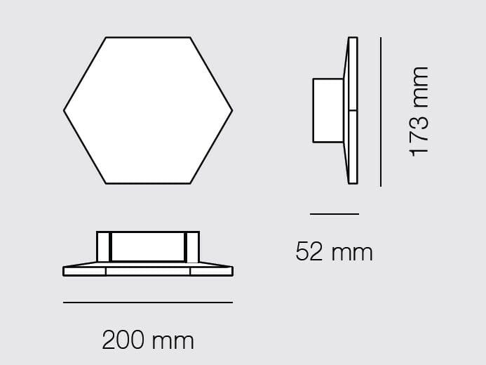 Настенный светильник для наружного освещения в BETALY® 9010 novantadieci HEXA ARCH-00089011 - Вид №3