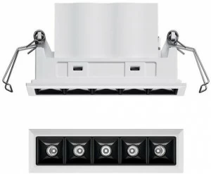 iGuzzini Встраиваемый светодиодный точечный светильник из литого алюминия для подвесных потолков Laser blade xs