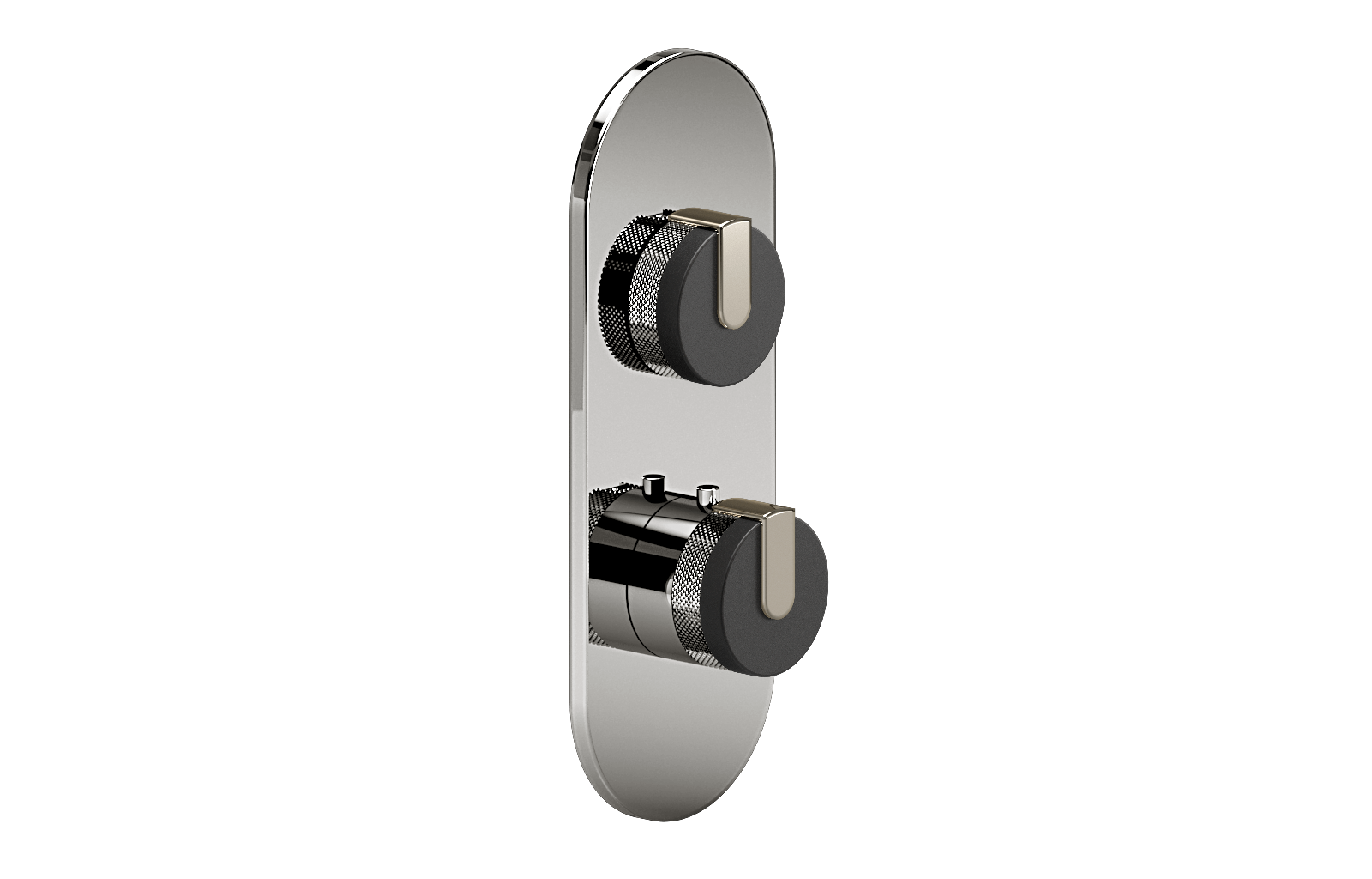 E-8026-R1BKE0-L1PN-PC-T Планка M-Series с 2 ручками - Внешняя часть GRAFF MOD+
