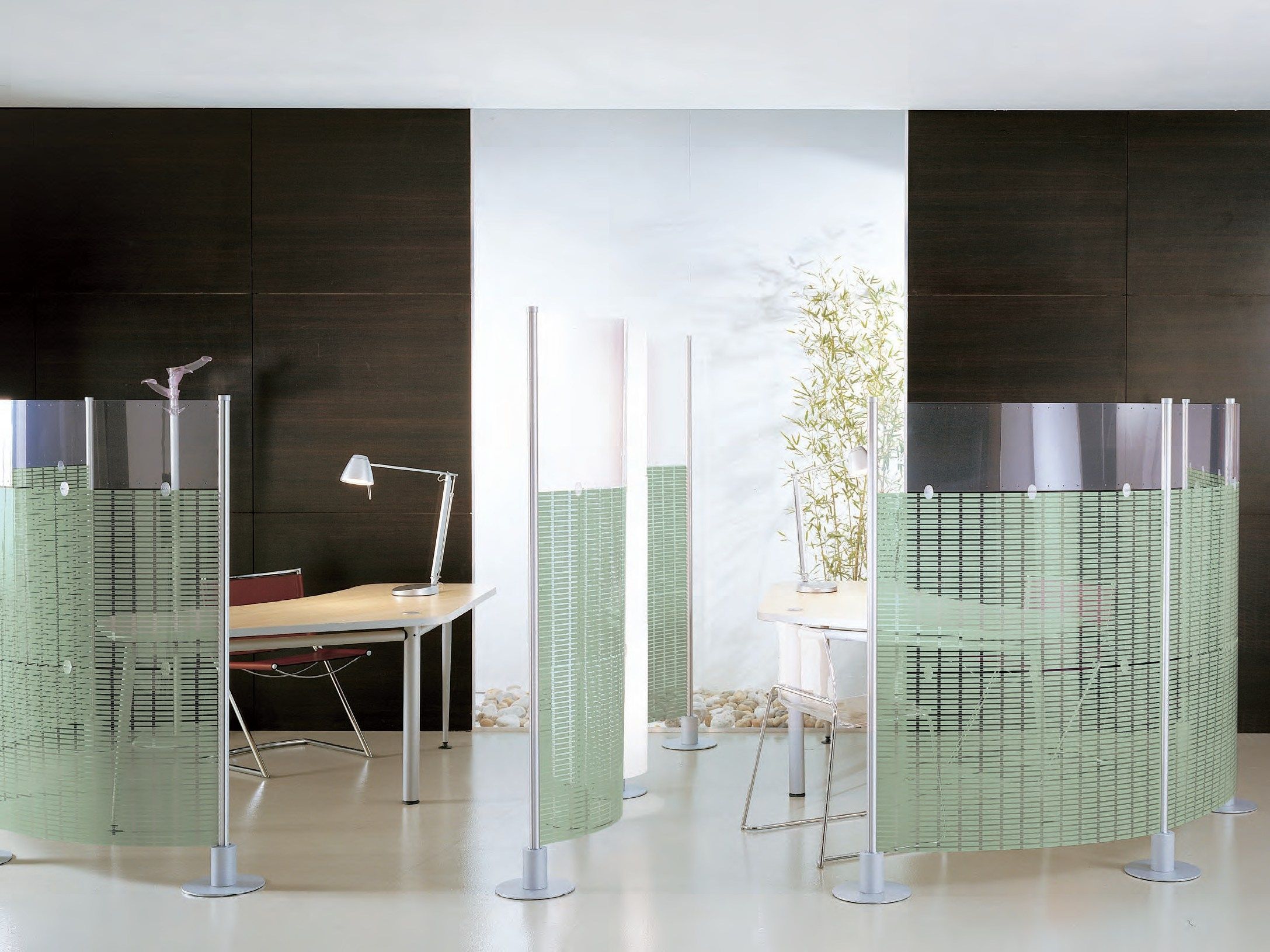 ПВХ модульная отдельно стоящая офисная перегородка Slalom ARCH-00039324