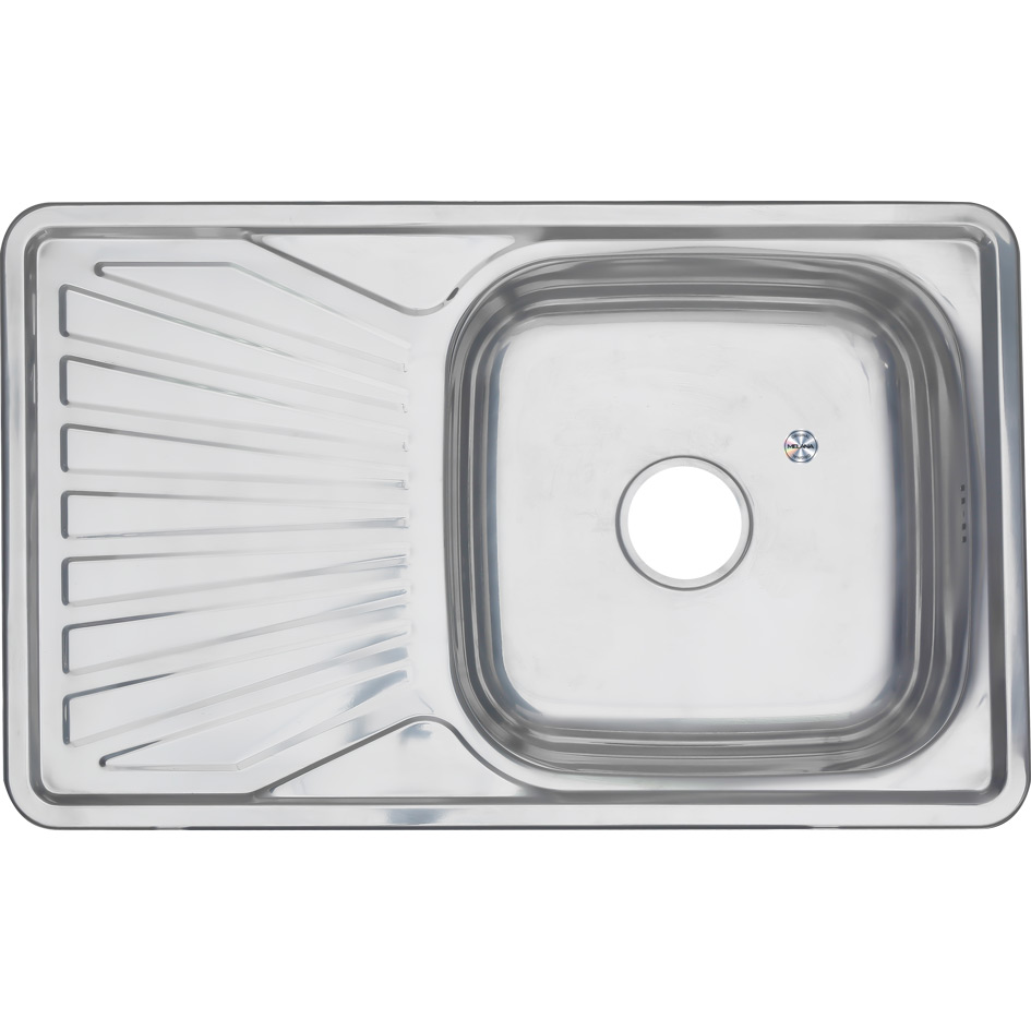 Мойка 7848 U MELANA 0,6/160 врезная прямоугольная с сифоном (217 t *10) 217 t (*10) - Вид №2