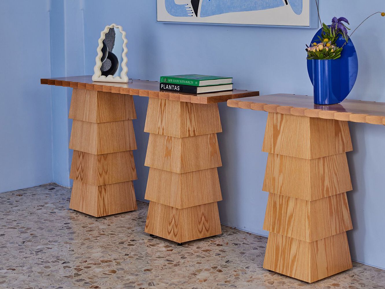 Прямоугольная дубовая консоль LO Contemporary VENTURA ARCH-00152410 - Вид №1