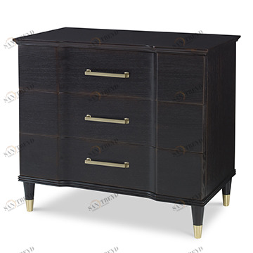 Тумбочки 09221-230-026 Valmont Nightstand - Rubbed Raven Ambella 