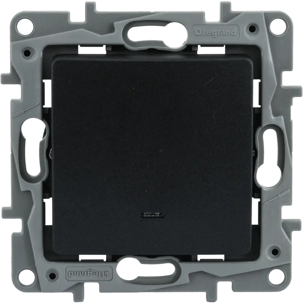 Legrand Etika - выключатель встраиваемый с подсветкой, антрацит 82496731 STLM-0028735 - Вид №1