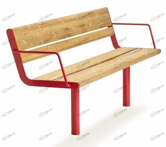 VESTRE Скамейка из дерева с подлокотниками April sun-id-1404637