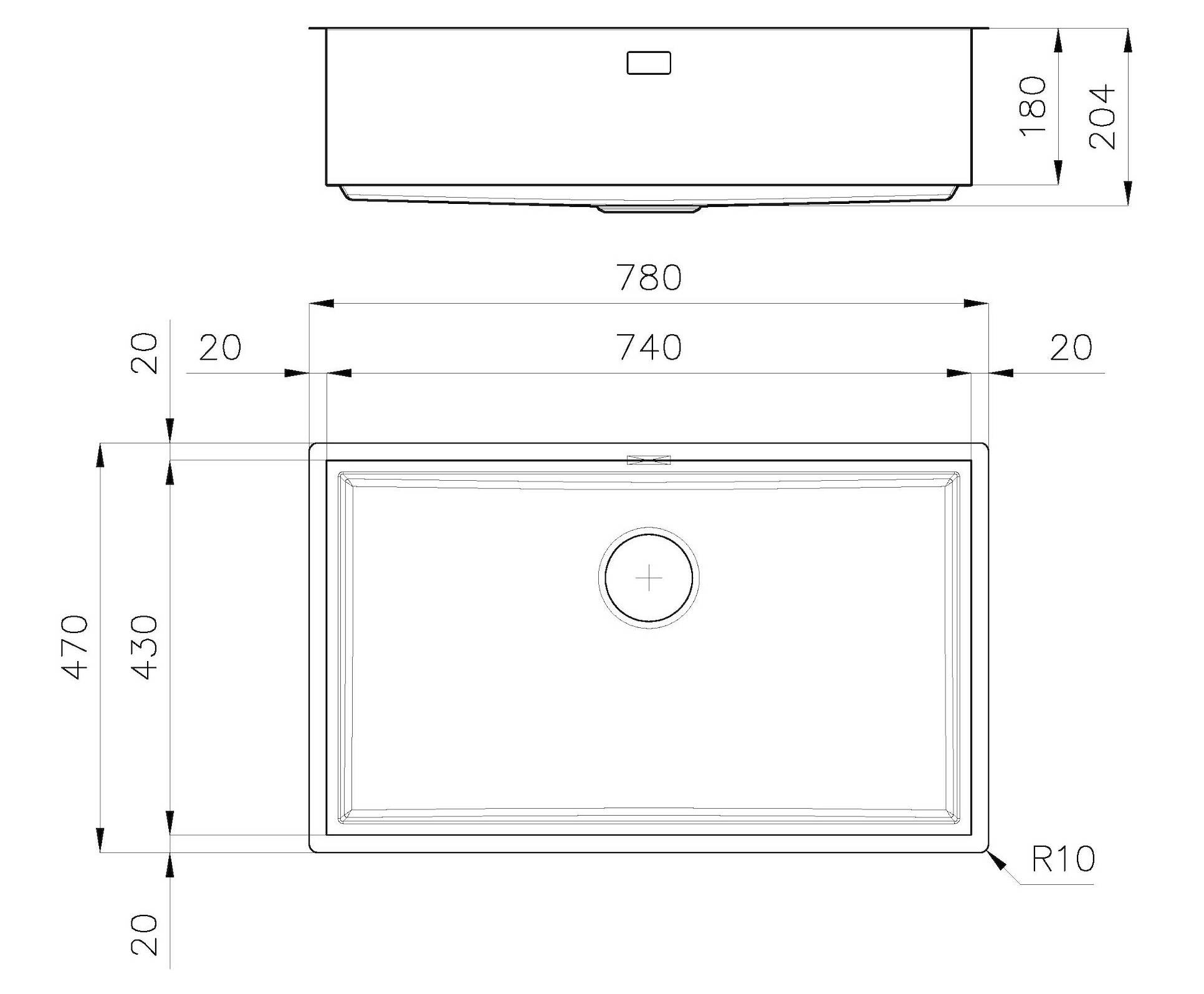 Раковина из нержавеющей стали Foster Quadra Evo ARCH-00122038 - Вид №9