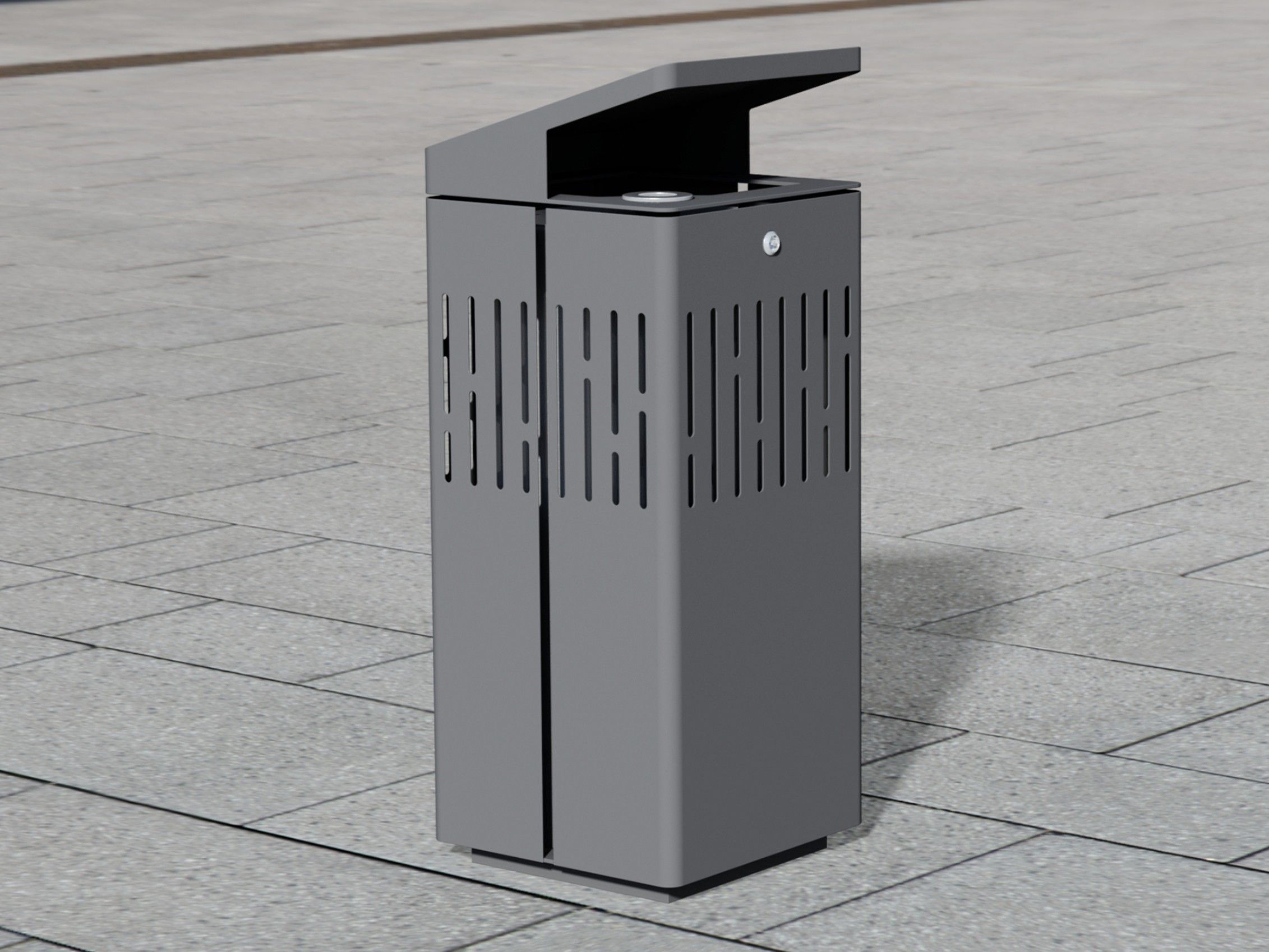 Держатель для мусора из нержавеющей стали с крышкой для наружного использования BENKERT BANKE мусорное ведро ARCH-00069935