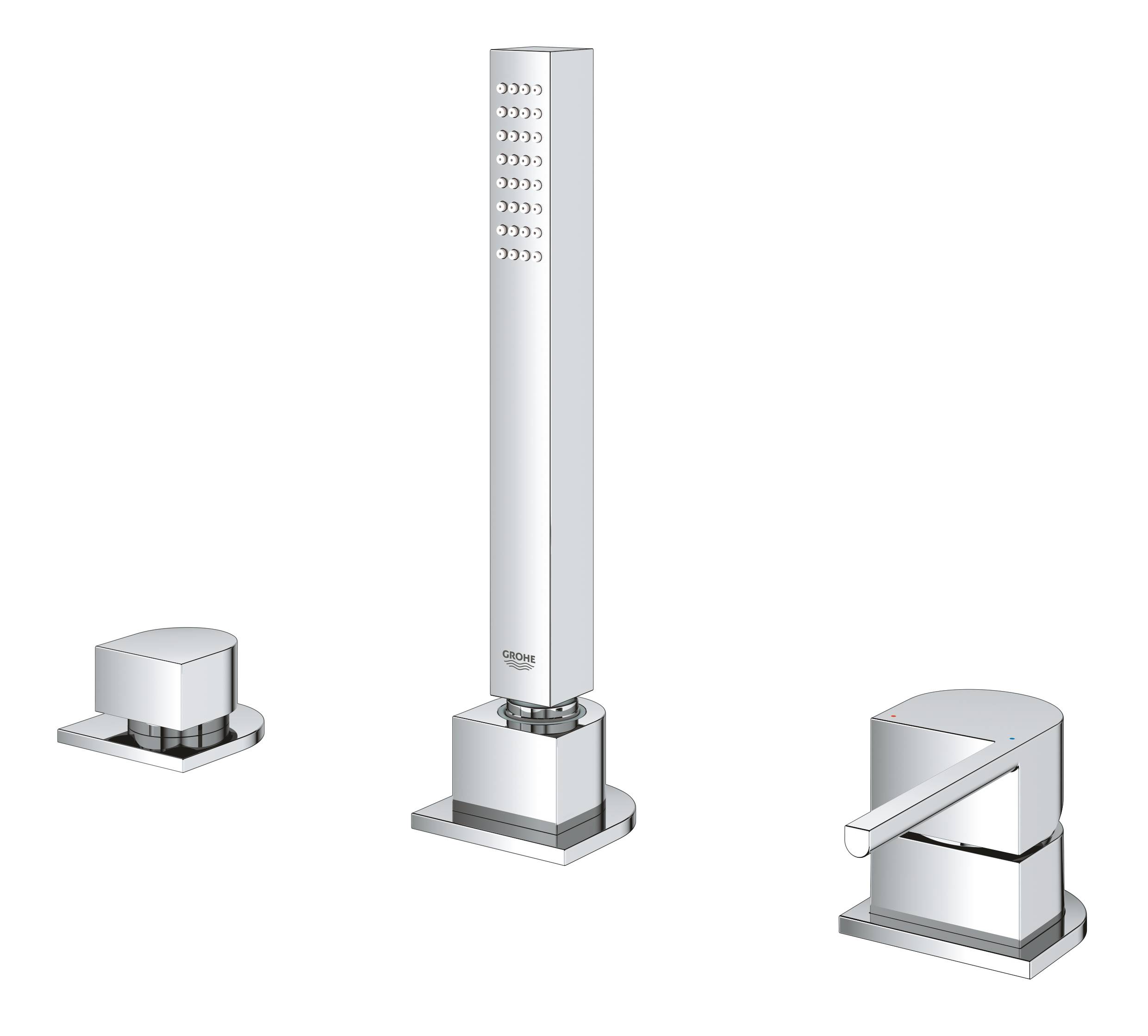 Смеситель для ванны на 3 отверстия GROHE Plus (23845003) - Вид №1