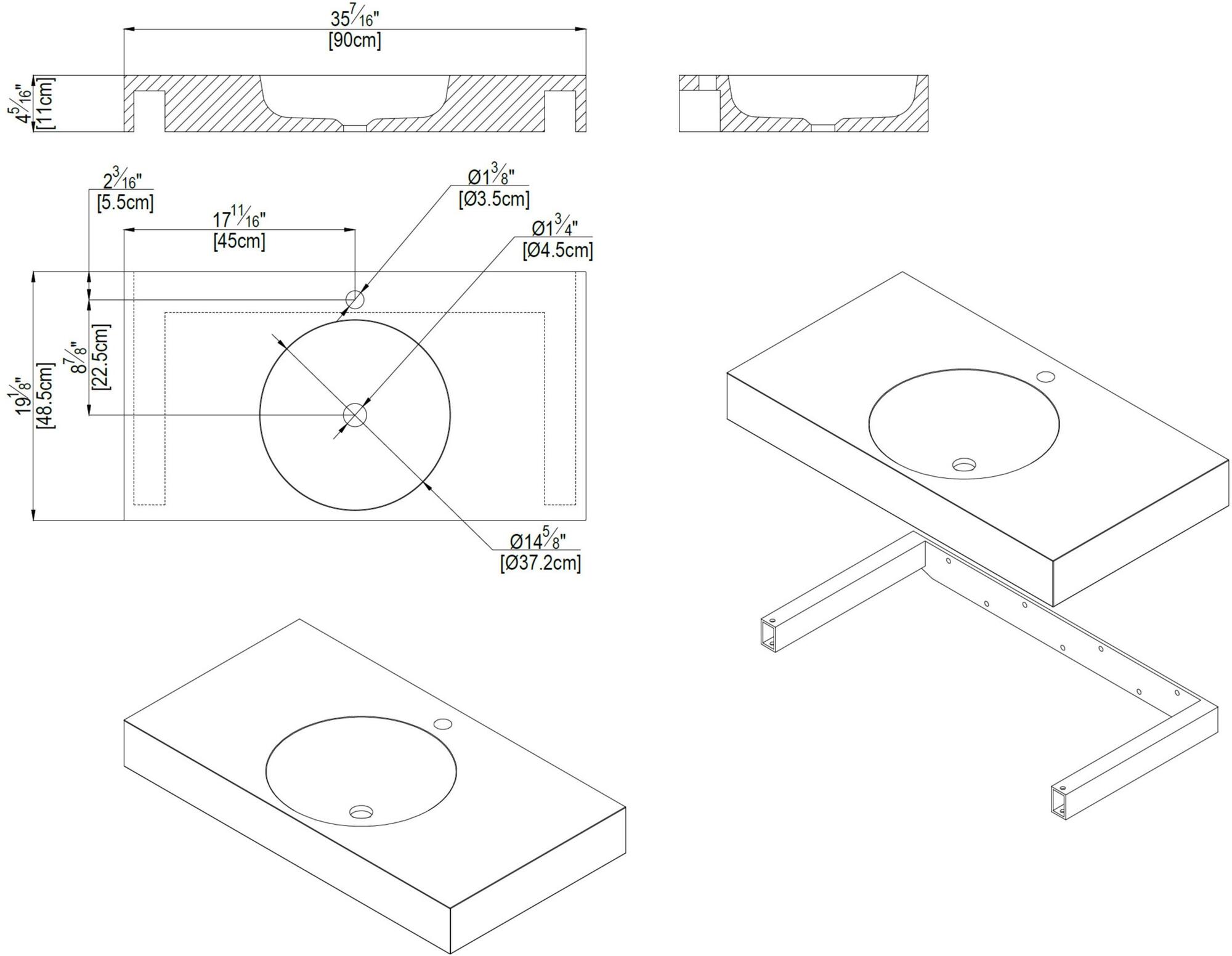 Подвесная раковина настенная овальная L'ANTIC COLONIAL Karon белая sun-id-1422426 - Вид №4