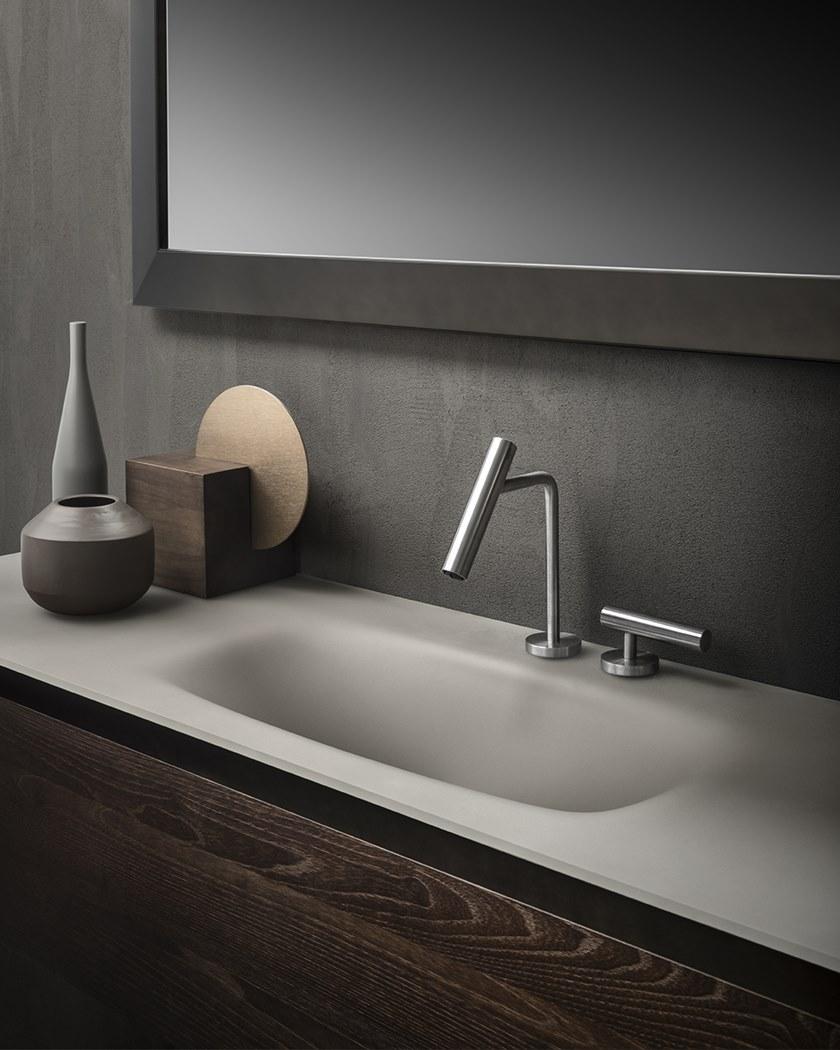 FALPER Смеситель для раковины на 2 отверстия из нержавеющей стали Cilindro sun-id-1453680 - Вид №7