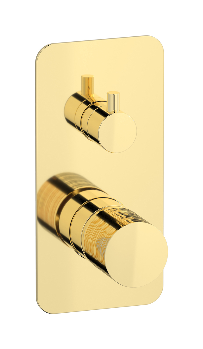 Внешние части встроенного в стену смесителя на 3 потребителя WE ARE IB vn314sr Pale Gold Vinile