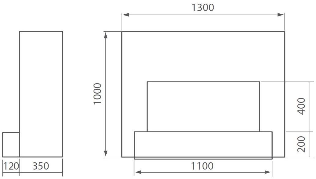 BRITISH FIRES Реконструированный электрический камин из каменной стены без дымохода sun-id-1406074 - Вид №1