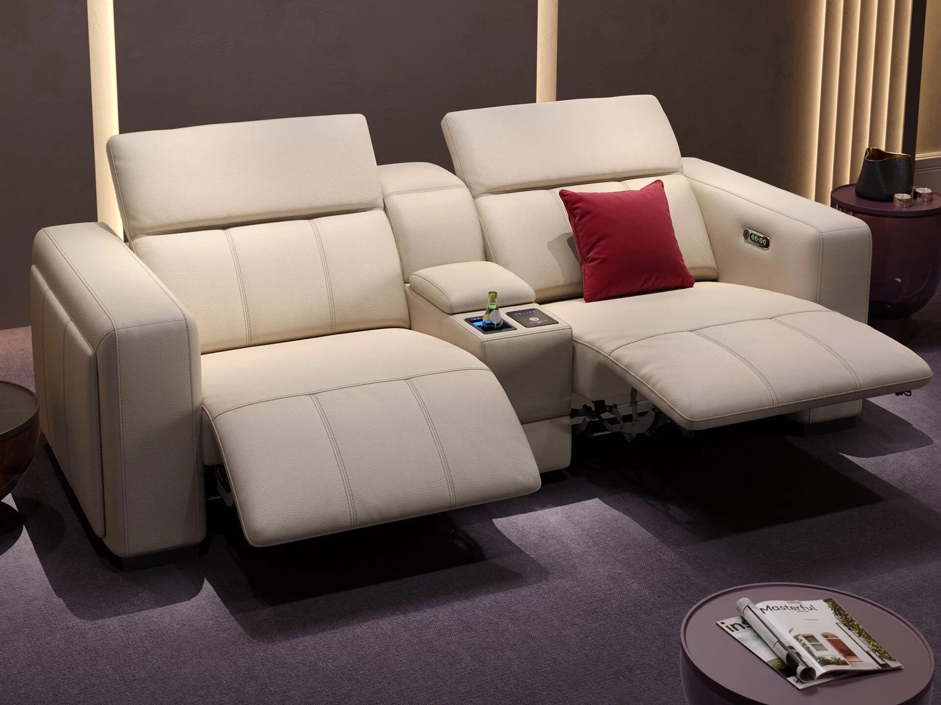 2-местный кожаный диван Sofanella Ancona Kino ARCH-00072346 - Вид №5