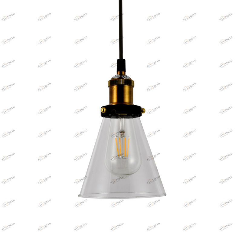 Подвесной светильник 8978-1D от Delight Collection DELIGHT COLLECTION ДИЗАЙНЕРСКИЕ 243718 Прозрачный;латунь 