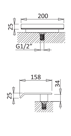 Каскадный излив на борт ванны CEZARES PORTA-SCV-01 - Вид №1