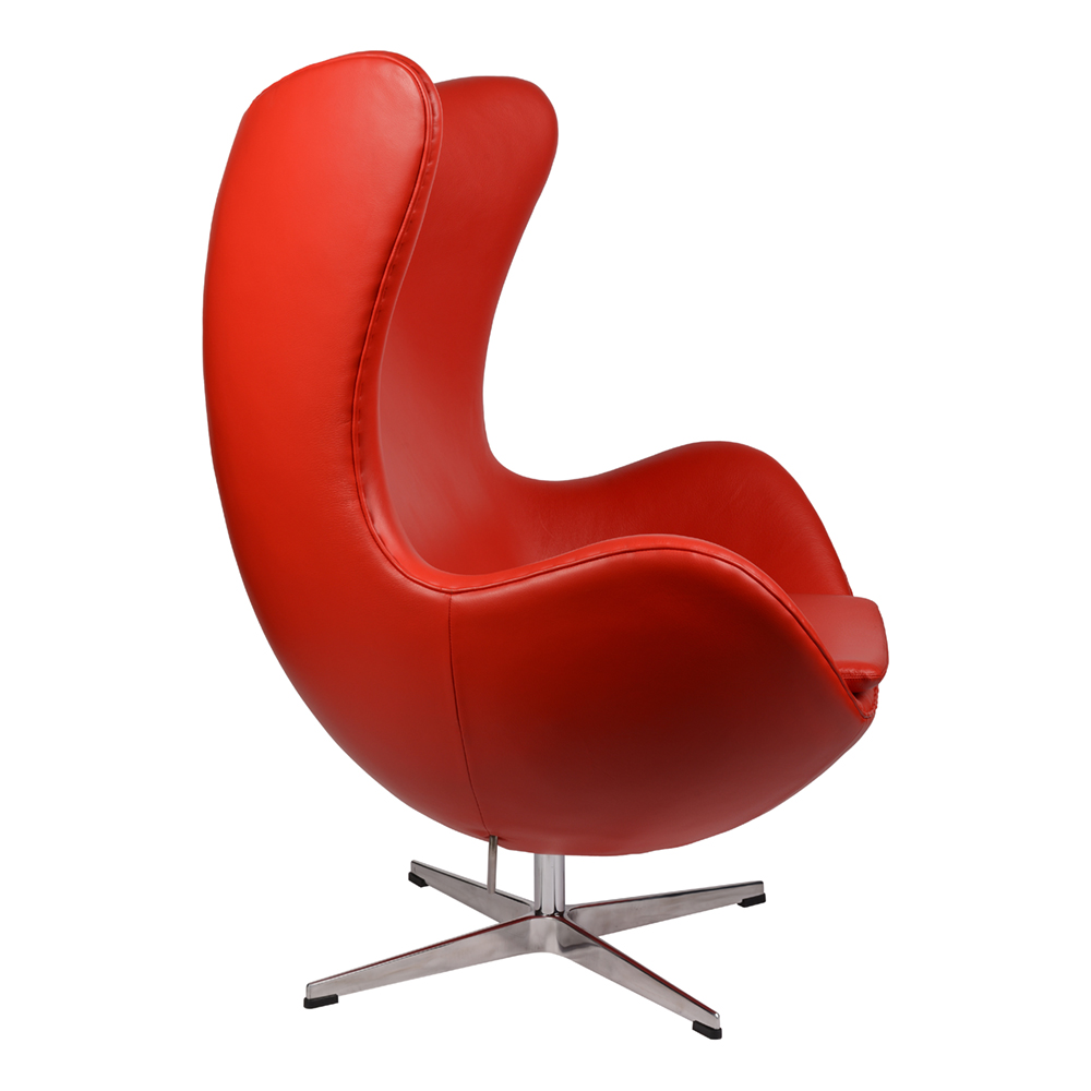 Кресло Arne Jacobsen Style Egg Chair красное SOHO DESIGN ДИЗАЙНЕРСКИЕ, EGG 131522 Красный  - Вид №2