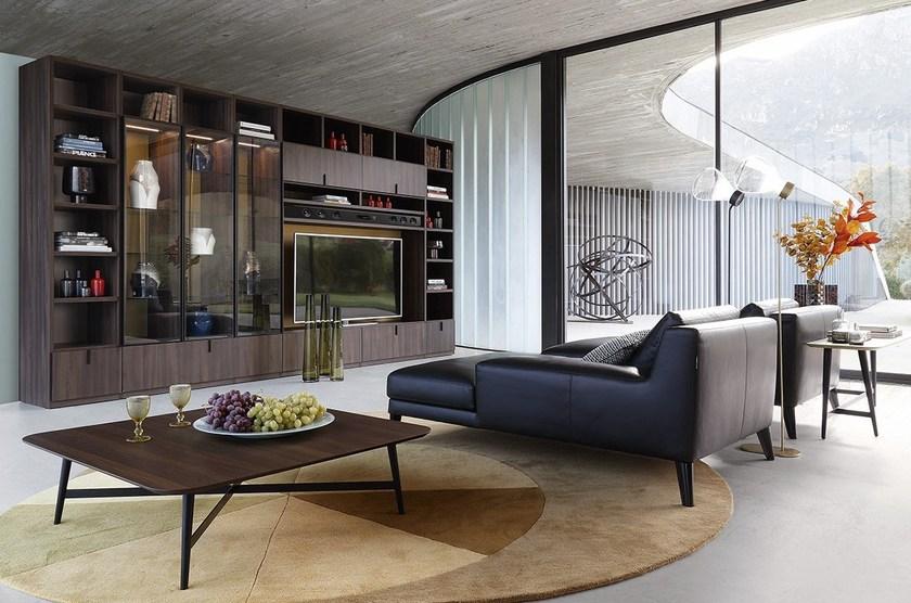 Roche Bobois Модульная оборудованная стенка с подставкой под телевизор sun-id-1459278 - Вид №1