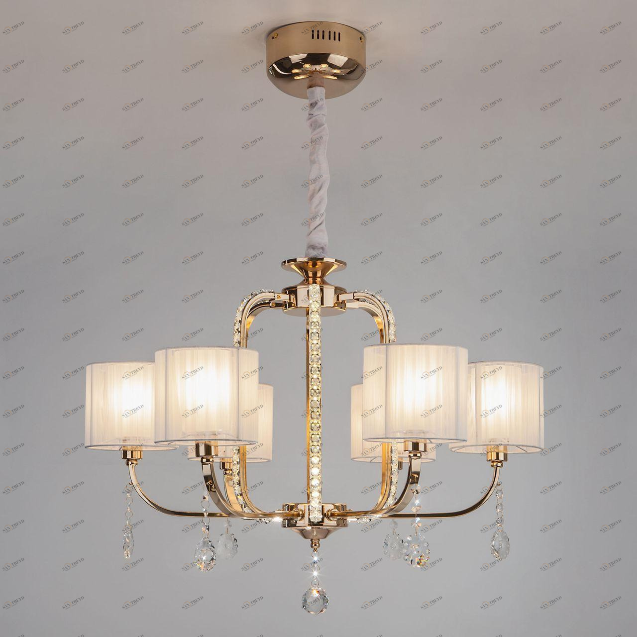 Подвесная светодиодная люстра Bogates Adriana 428/6 Strotskis BOGATES ДИЗАЙНЕРСКИЕ, ADRIANA 187484 Белый 