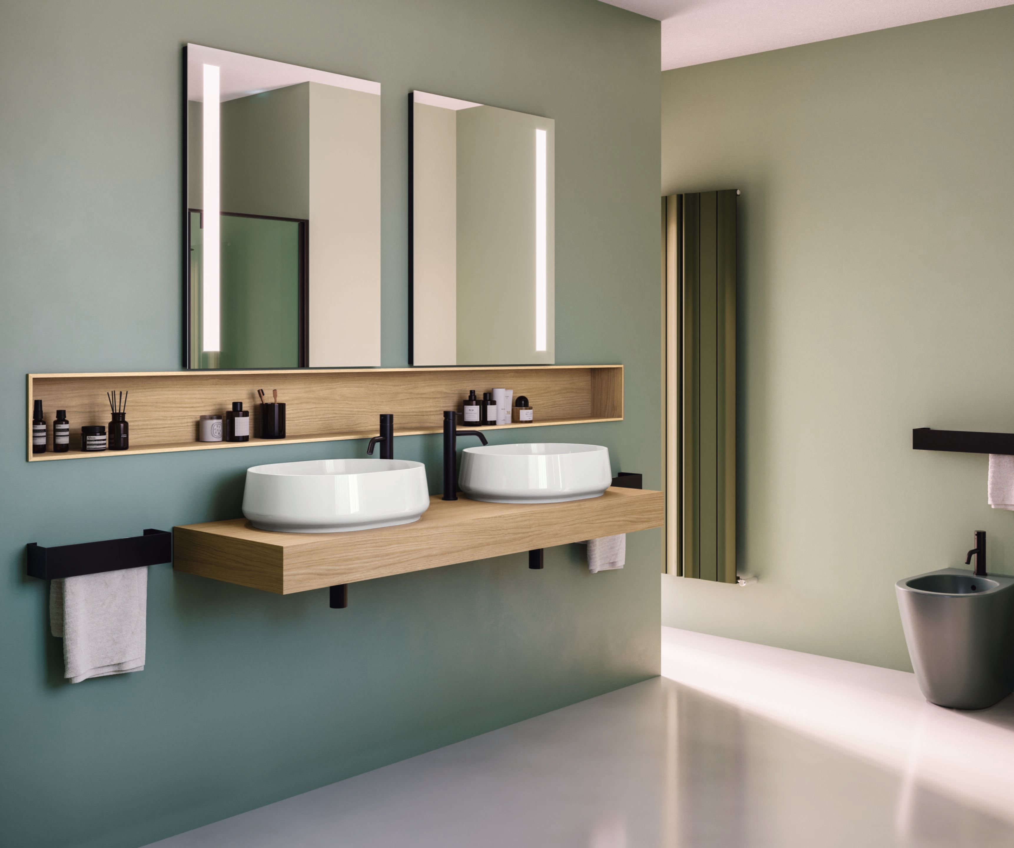 Керамическая столешница овальная раковина COLAVENE чаши ARCH-00026625 - Вид №2