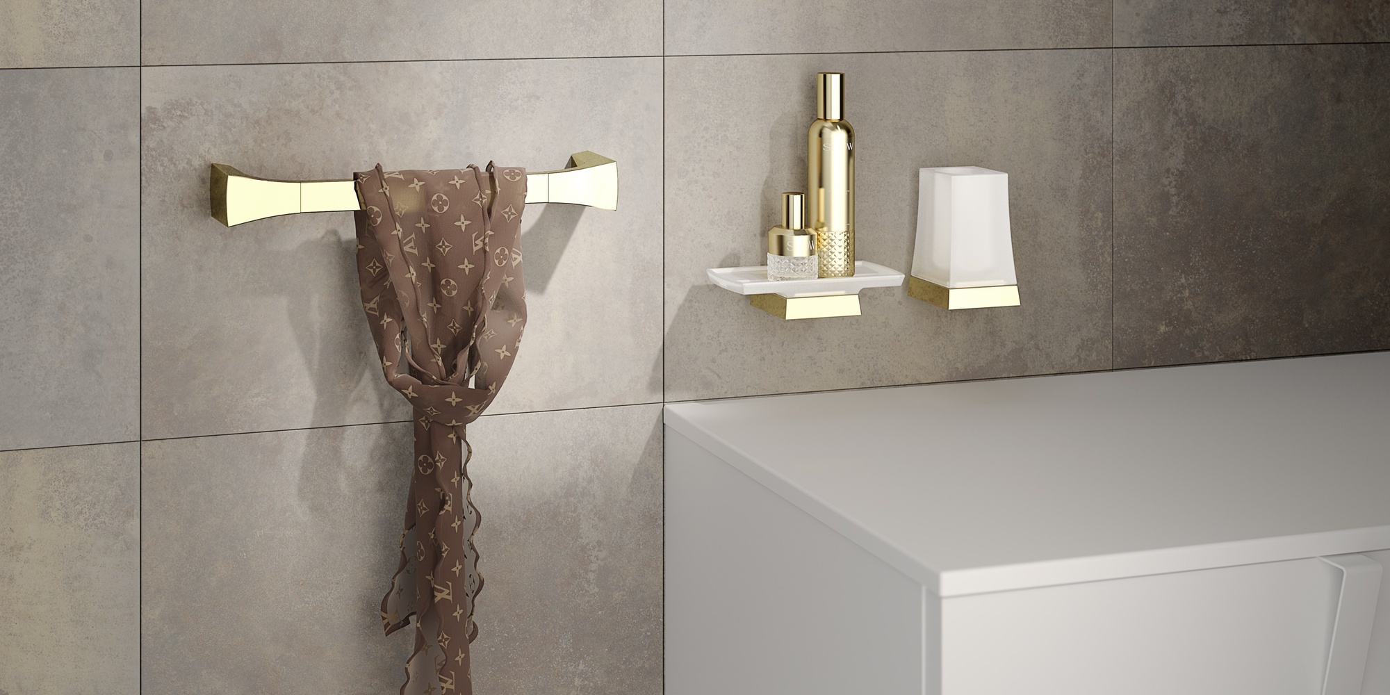 Sonia Полотенцедержатель 500 мм S7-Midcentury Design Золото S7-MID CENTURY DESIGN 138302 - Вид №1