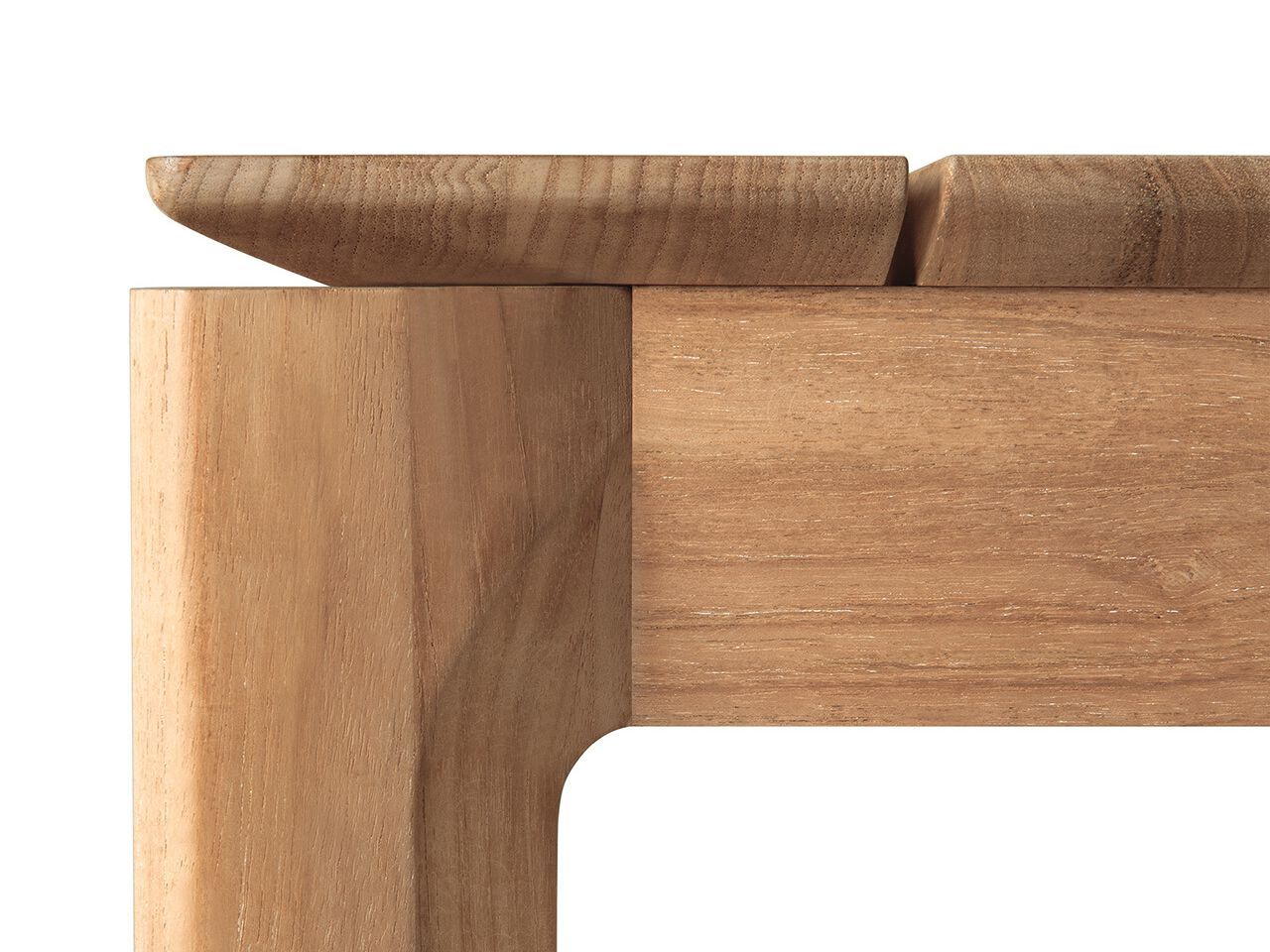 Прямоугольный выдвижной садовый стол из дуба Ethnicraft Bok ARCH-00062820 - Вид №5