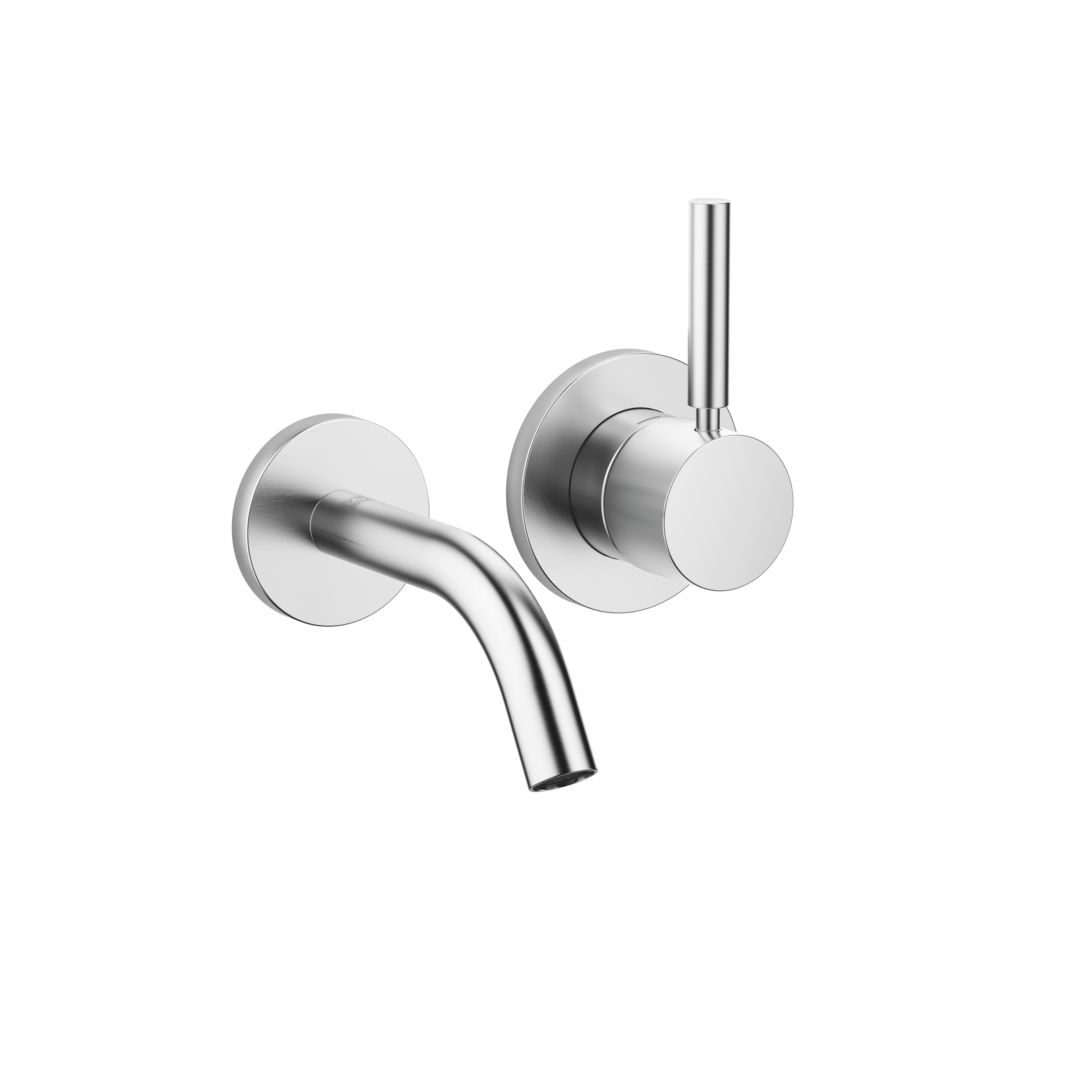 МЕТА Смеситель для раковины, однорычажный, настенный, без донного клапана - Матовый Хром 36867660-93 DornBracht 