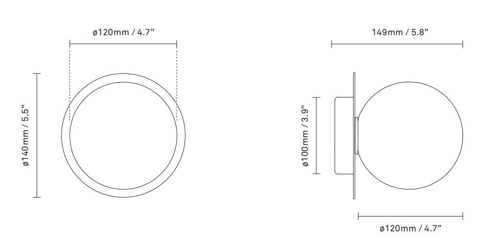 Потолочный светильник / Настенный светильник из дутого стекла Nuura Liila ARCH-00117882 - Вид №9